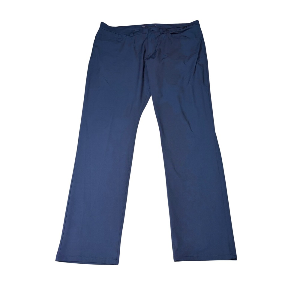 TravisMathew Men Open to Close Golf Pants Navy Blue 1MX556‎ Stretch Chino 38x32